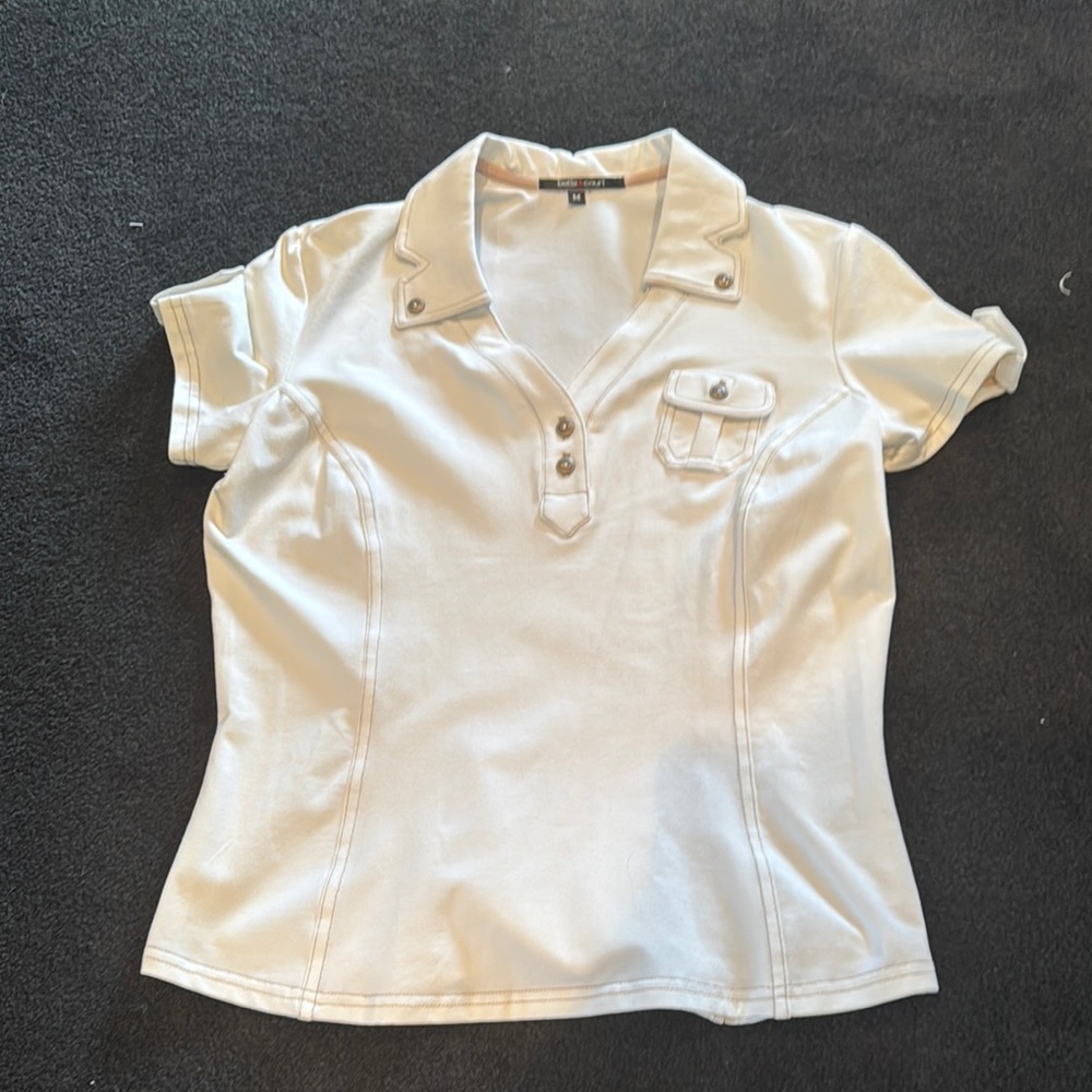 Stylish Cream Women's Top